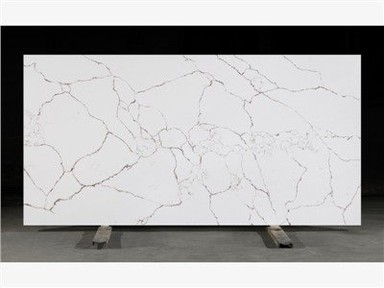 Golden Veins Valkoinen Marble Look Quartz Stone Slab